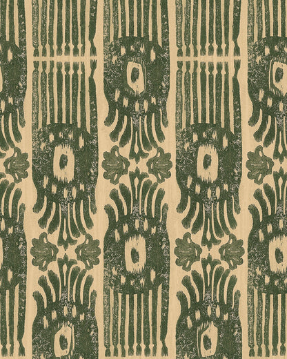Mind The Gap - TRIBAL IKAT Myrtle Wallpaper - WP30112