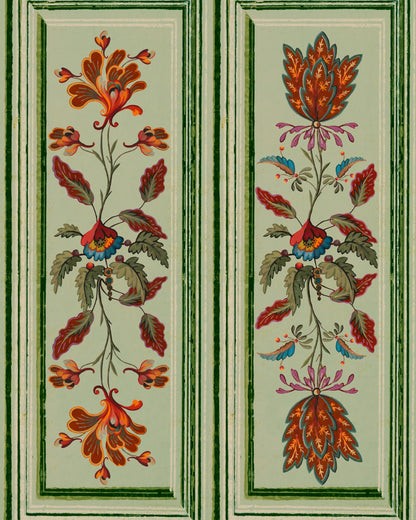 Mind The Gap - TYROLEAN PANEL Alpen Green Wallpaper - WP20699