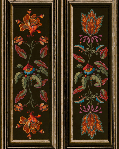 Mind The Gap - TYROLEAN PANEL Black Wallpaper - WP20700