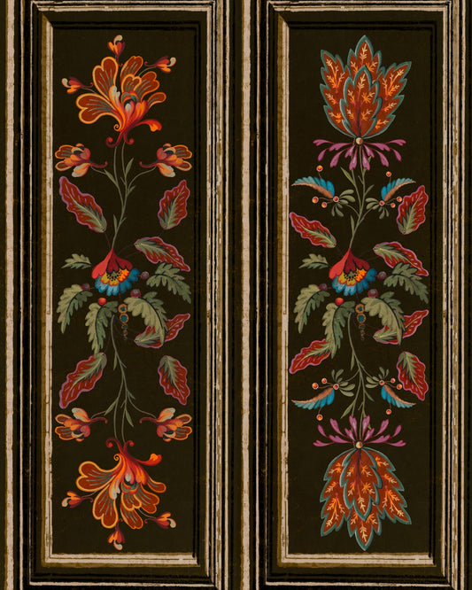 Mind The Gap - TYROLEAN PANEL Black Wallpaper - WP20700