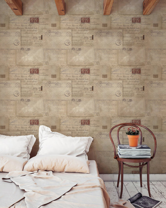 Mind The Gap - VINTAGE LETTERS Premium Wallpaper - WP20017