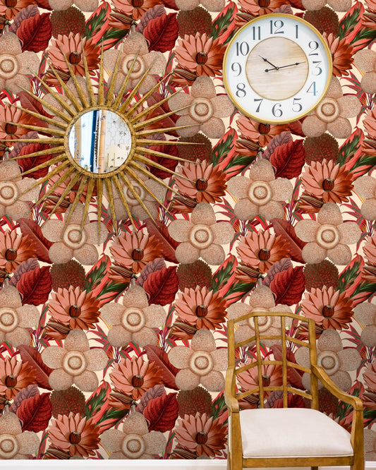 Mind The Gap - WATER LILIES Taupe Wallpaper - WP20317