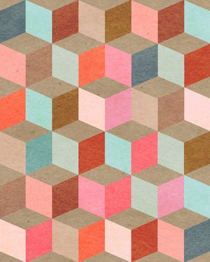 Mind The Gap - COLOURED GEOMETRY  Premium Wallpaper - WP20004