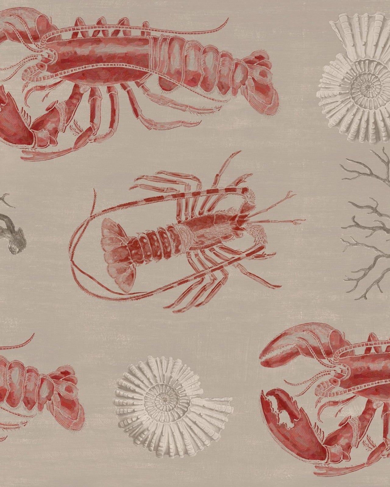 mind the gap - lobster taupe premium wallpaper - wp20013