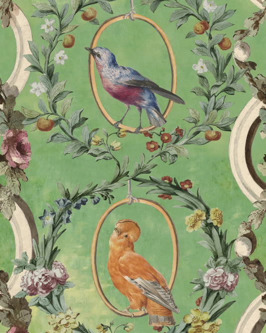 Mind The Gap - COUNTESSE'S AVIARIUM Mint Wallpaper - WP20426