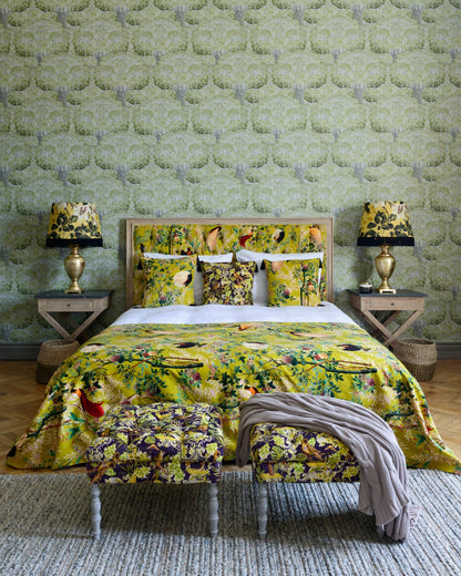 Mind The Gap - SAVAGE LEAVES Green Wallpaper - WP20445