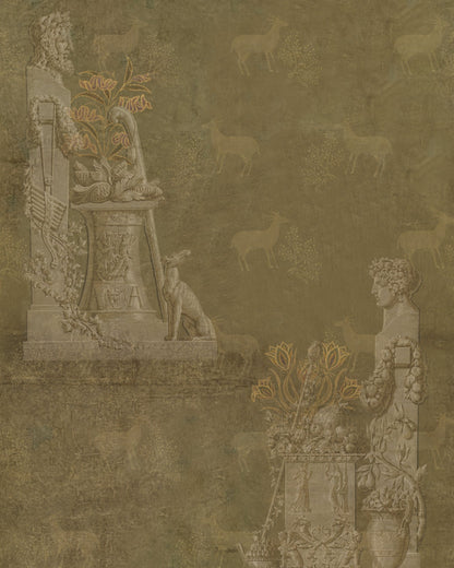 Mind The Gap - SCULPTURAL Moss Wallpaper - WP20475