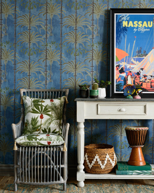 Mind The Gap - HAVANA Regatta Blue Wallpaper - WP20490