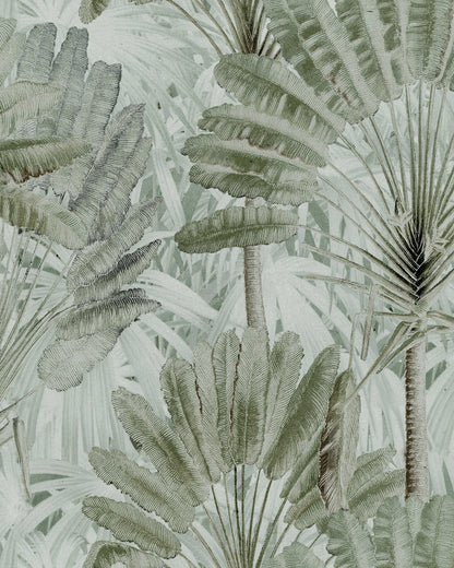 Mind The Gap - TRAVELLER'S PALM Neutral Wallpaper - WP20525
