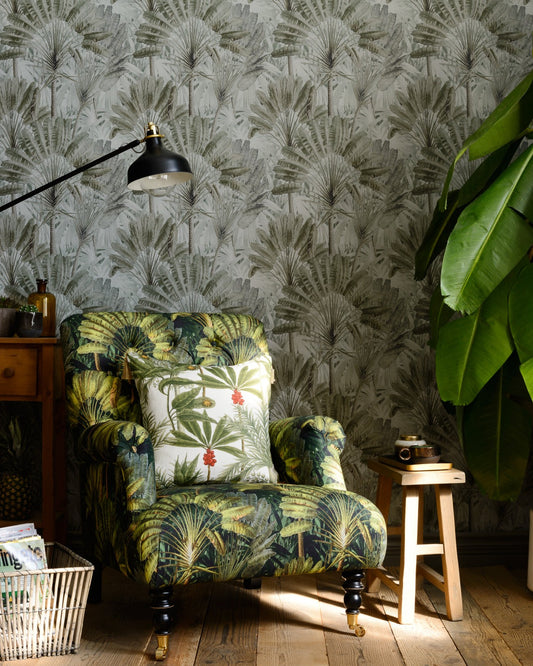 Mind The Gap - TRAVELLER'S PALM Neutral Wallpaper - WP20525