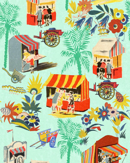 Mind The Gap - CARRETTO DEL CIBO Azzurro Wallpaper - WP20834