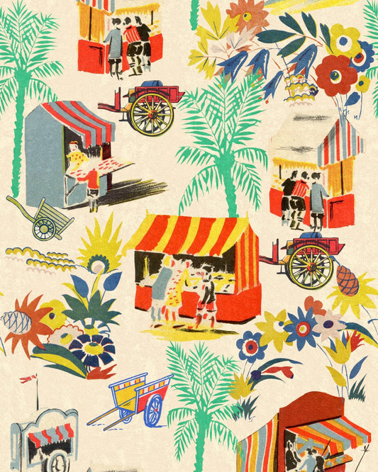 Mind The Gap - CARRETTO DEL CIBO Taupe Wallpaper - WP20835