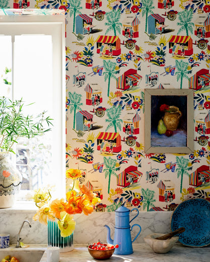 Mind The Gap - CARRETTO DEL CIBO Taupe Wallpaper - WP20835