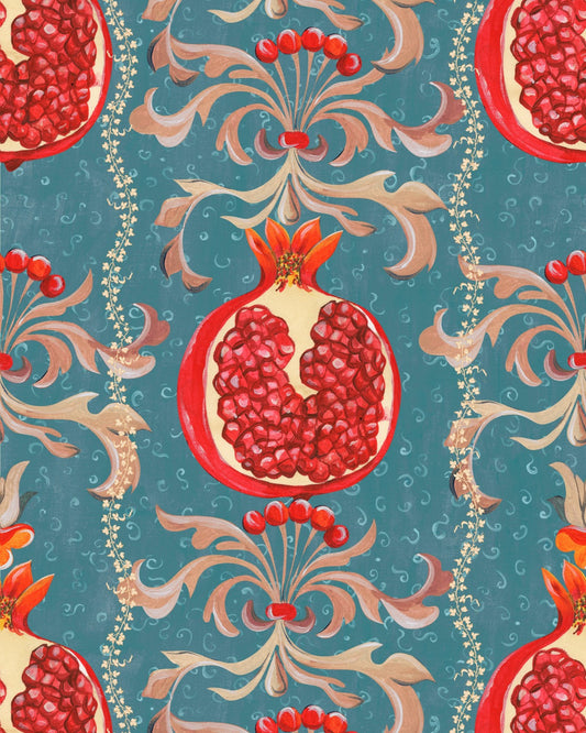 Mind The Gap - MELAGRANATA Stone Blue Wallpaper - WP20848