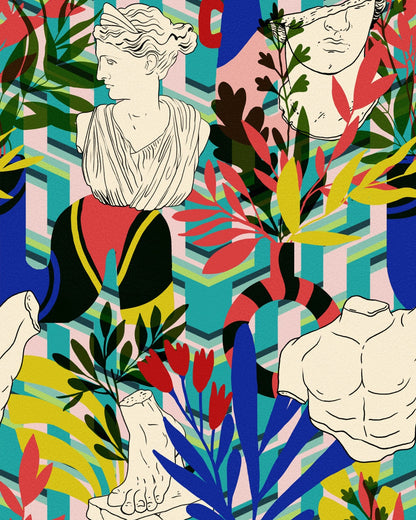 Mind The Gap - STATUARIO Blu Wallpaper - WP20856
