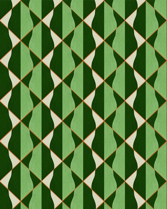 Mind The Gap - ONDE Verde Wallpaper - WP30203